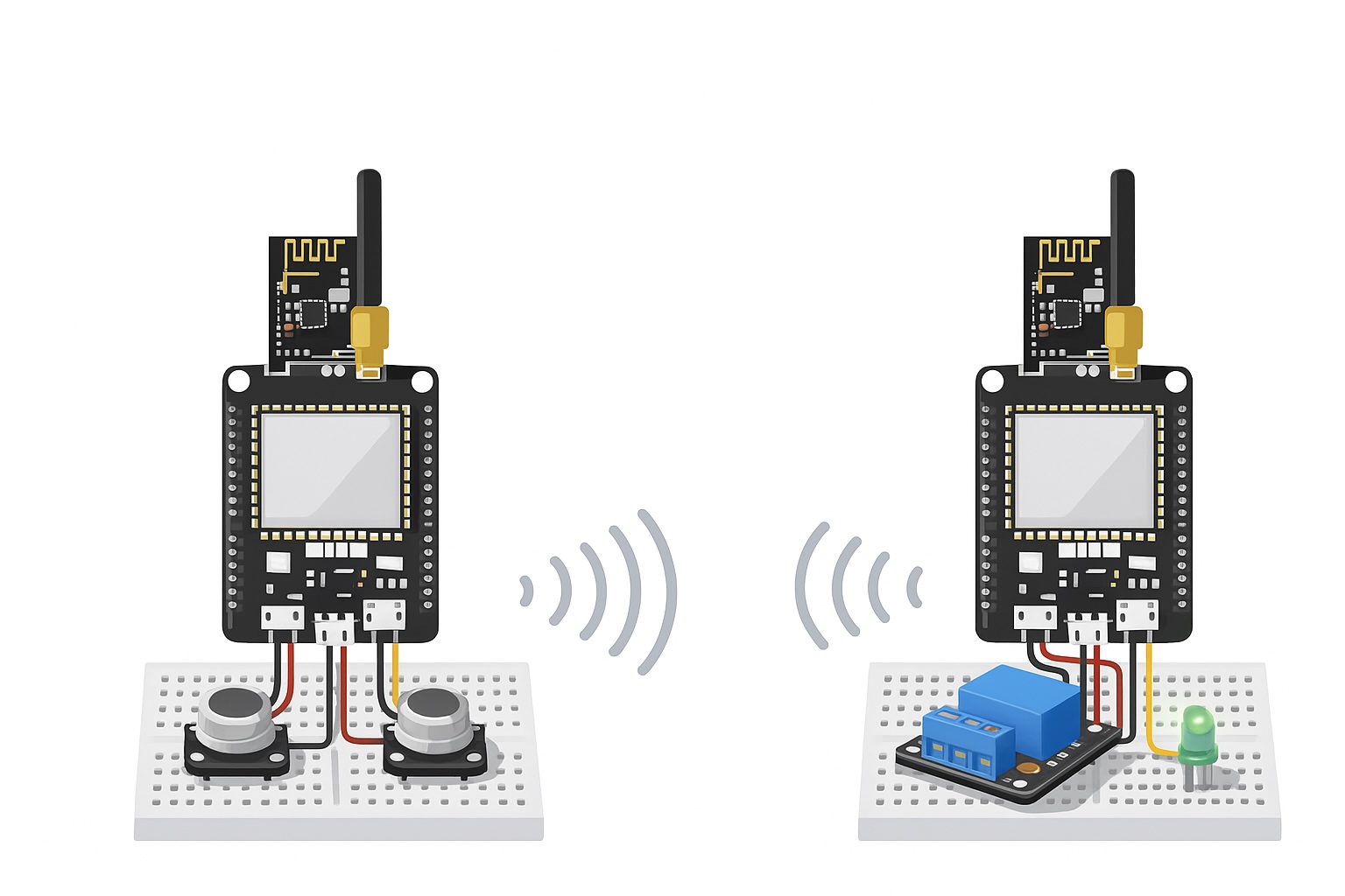 Lập trình ESP32 & NRF24L01 – Phần 9: Remote điều khiển Relay/LED từ xa