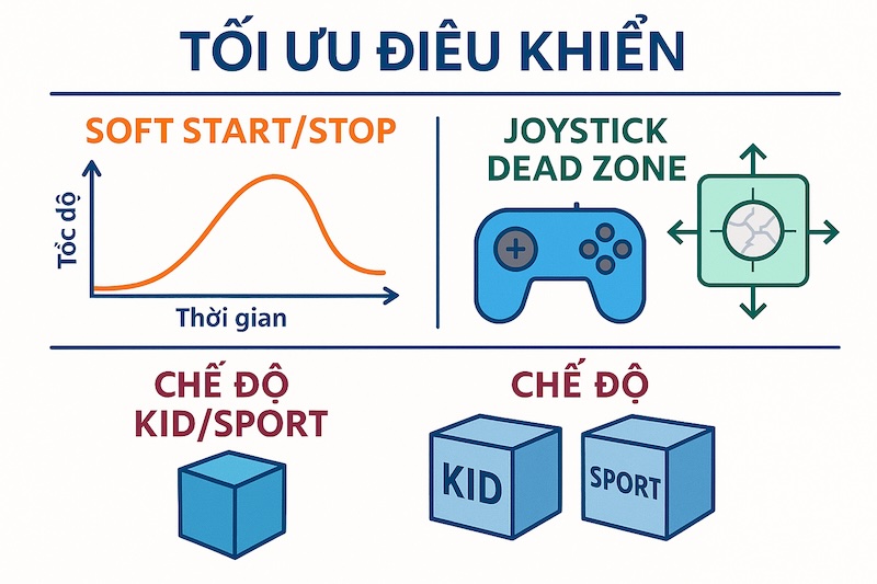 Lập trình & Điều khiển Động Cơ – Nâng cao -Bài 16: Thiết kế bộ điều khiển từ xa cho Robot (phần 4): Tối ưu điều khiển