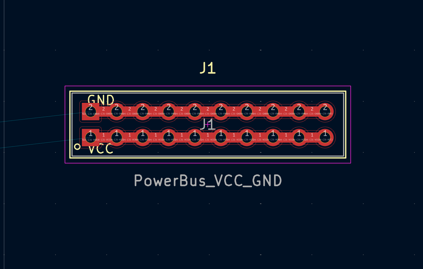 Ki Cad: Bài 3 – Tạo Power Bus Vcc/gnd Để Cấp Nguồn Nhanh