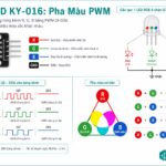 Series 37 Module Cảm Biến – Nguyên Lý RGB LED Module KY-016: Điốt 3 Màu, PWM Mix Màu 16 Triệu Sắc & Hiệu Ứng